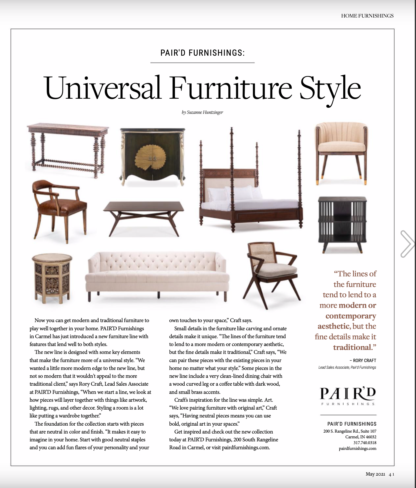 Featured Article in Haven's May 2021