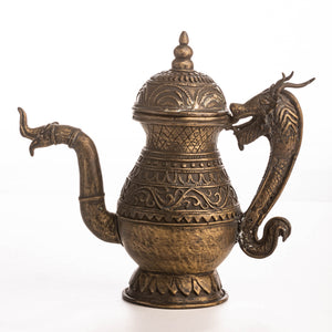 TEAPOT ORNATE DRAGON BLACK