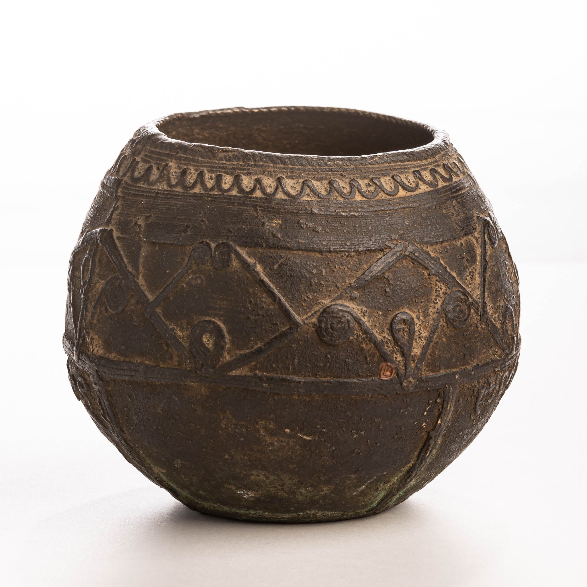 RICE BOWL WAVES BRASS BLACK