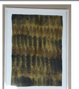 OCTOBER FLAME TEXTILE ART